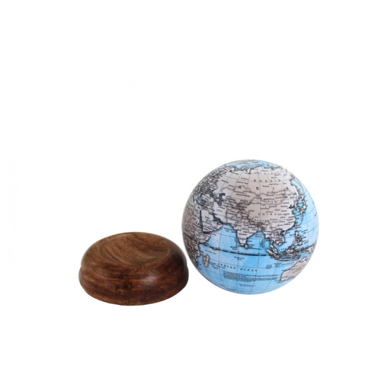 BALL GLOBE, BLUE MAP 